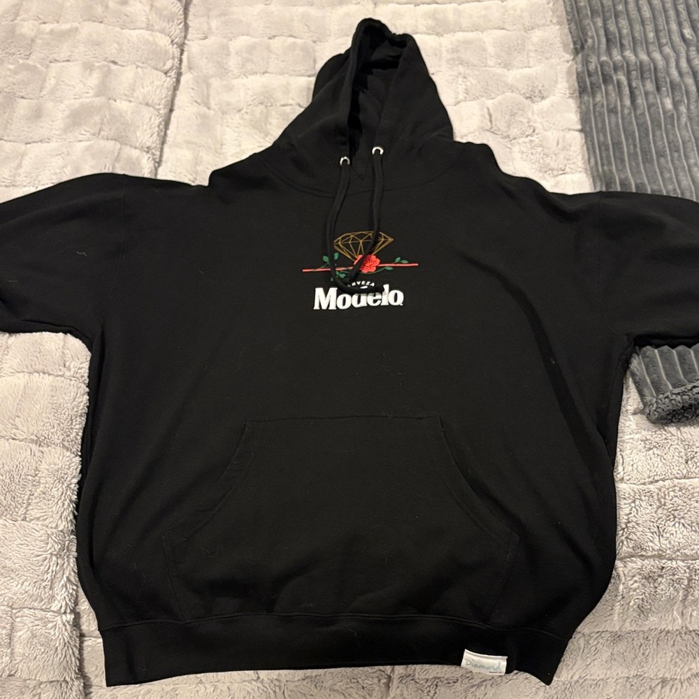 Diamond Supply Co. Black Hoodie with Embroidered Logo